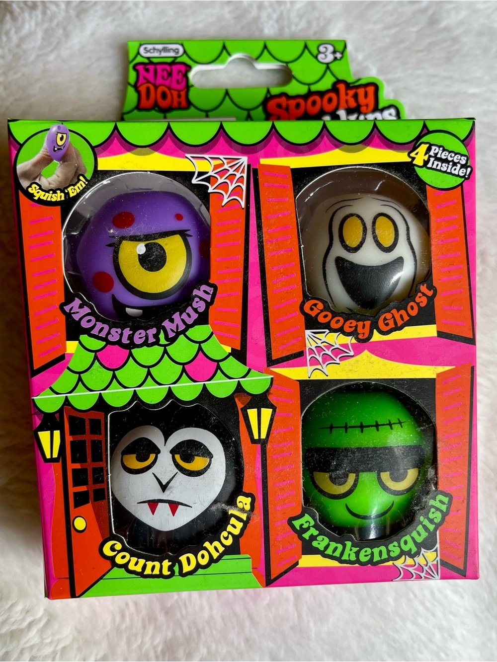 4-Pack - Purple, White, Black, Green